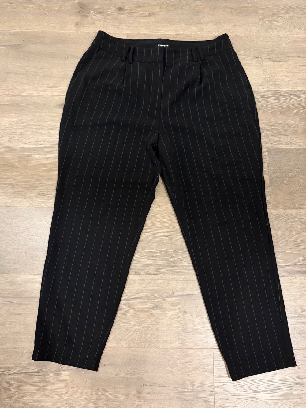 Express Women’s Black Pinstripe Dress Pants